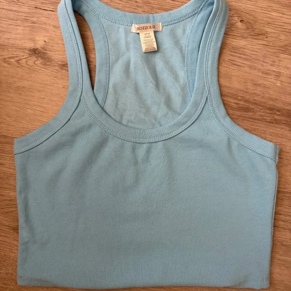 Bozzolo Ribbed Racerback Tank Top - Picture 3 of 6